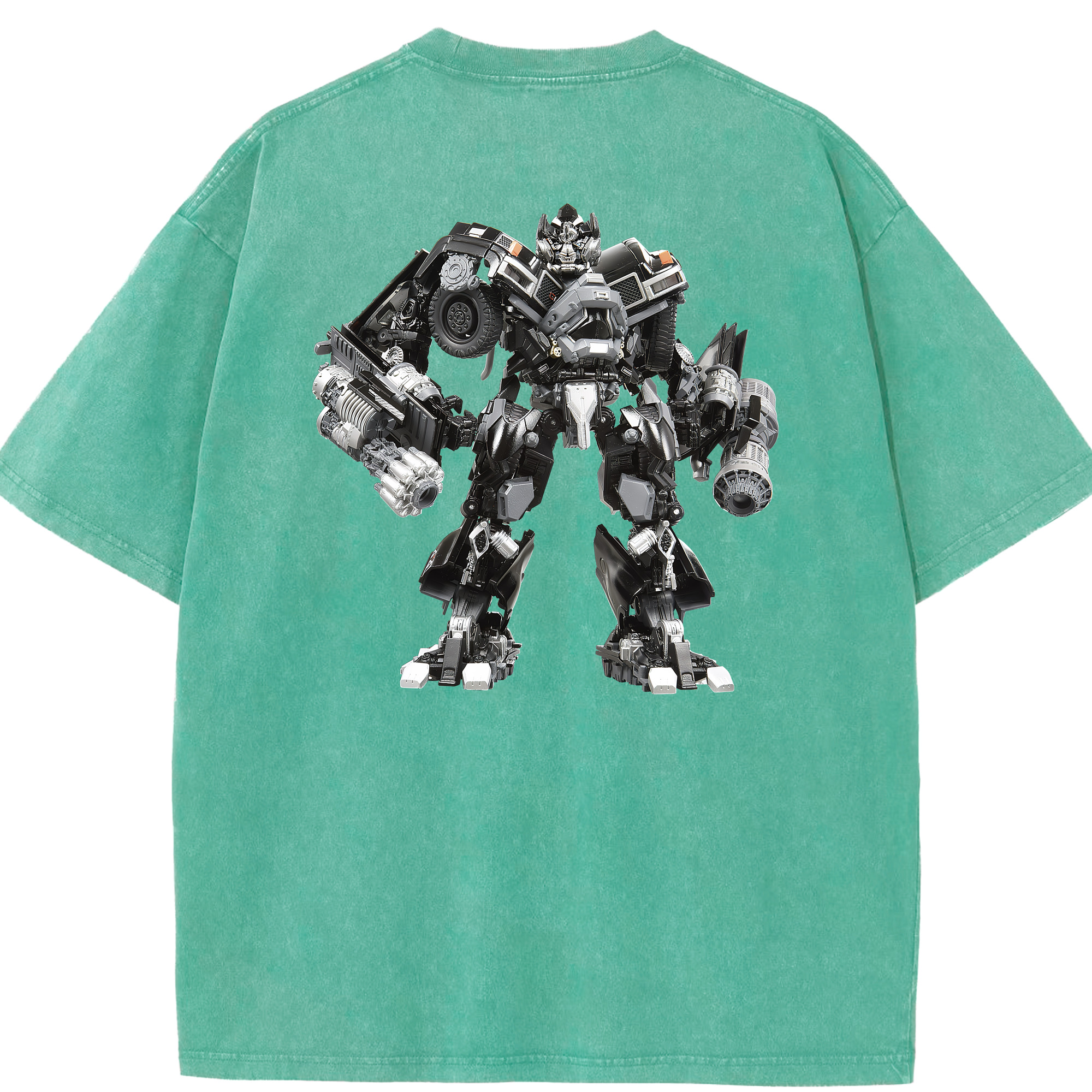 （画像用） Transformers トランスフォーマー 綿100% ヴィンテージ風 半袖Tシャツ（背面プリント）